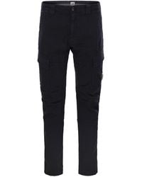 C.P. Company - Frosted Stretch Cotton Cargo Trousers - Lyst