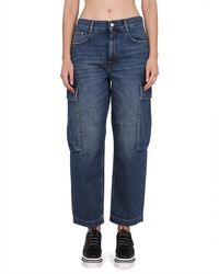 Stella McCartney - Cropped Cargo Jeans - Lyst