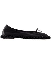 Simone Rocha - Tutu Frill Ballerinas Mesh Schwarz - Lyst