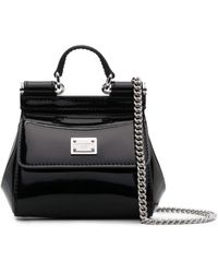 Dolce & Gabbana - Dolce & Gabbana Mini Tote Bag With Logo Plaque - Lyst