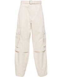 Jacquemus - Cream Wavy Fabric Cargo Trousers - Lyst