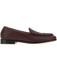 Bottega Veneta - Mahogany Woven Loafers - Lyst