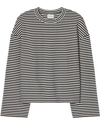 Closed - Striped Cotton T-Shirt - Lyst