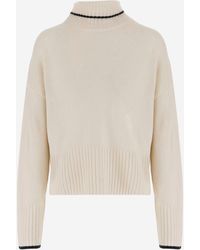Pinko - Wool And Cashmere Turtle Neck Pullover - Lyst