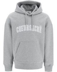 Ami Paris - Hoodie With Lettering Embroidery - Lyst