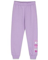 Versace - Sweatpants Logo Pins - Lyst