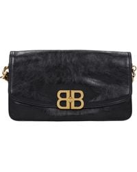 Balenciaga - Borse A Spalla Flap Donna Pelle Nero - Lyst