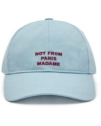 Drole de Monsieur - Drôle De Monsieur Cappello Slogan Azzurro - Lyst
