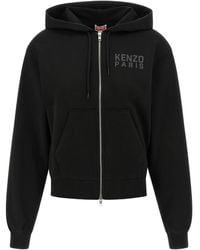 KENZO - Happy Tiger Zip Up Hoodie - Lyst