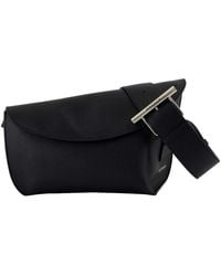 McQueen - T Bar Sling grand sac à bandoulière Alexander Mc Queen Leather Black - Lyst