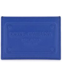 Dolce & Gabbana - Geprägtes Logo -Lederkarteninhaber - Lyst