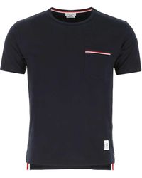 Thom Browne - Midnight Cotton T-Shirt - Lyst