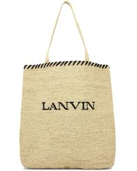 Lanvin - Shopping Bag With Logo - Lyst