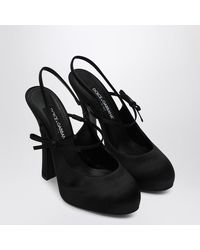 Dolce & Gabbana - High Satin Slingback - Lyst