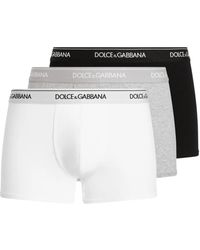 Dolce & Gabbana - Set of 3 Stretch Jersey Boxer Shorts - Lyst