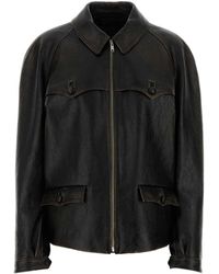 Prada - Leather Jacket - Lyst