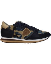 Philippe Model - Sneakers de modelo Philippe TRPX Mens Suede Blue/Beige - Lyst