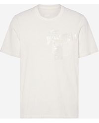 Maison Margiela - T-Shirt With Adhesive Tape Detail Cotton - Lyst