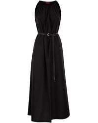 Max Mara - Mstzuppa Katoenen Maxi-jurk Met Halternek En Riem - Lyst
