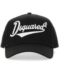DSquared² - Adjustable Curved Brim Embroidered Baseball Cap - Lyst