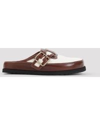 Birkenstock - Boston Bold Canvas Slide Sandals With Natural Cork Footbed & Eva - Lyst