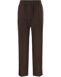 Weekend by Maxmara - Hateley Wool Flannel Trousers - Lyst
