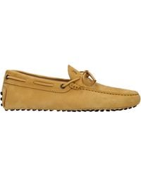 Tod's - TOD 's Mocassini hombre de gamuza amarillo - Lyst