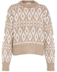 Brunello Cucinelli - Jacquard C Mere Pullover - Lyst