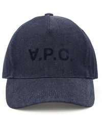 A.P.C. - Baseballkappe mit Logo-Print - Lyst