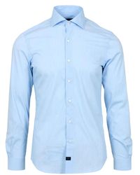 Fay - Chemises bleu clair - Lyst