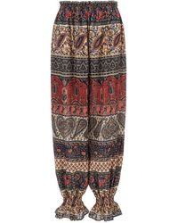 パンツ VALENTINO Valentino Garavani 'Voyage Imaginaire' pants Valentino Voyage Imaginaire Pants Blu And Arancio