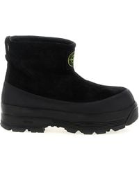 Stone Island - Suede Ankle Boots - Lyst