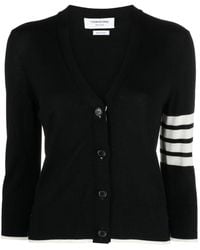 Thom Browne - 4bar Wool Cardigan - Lyst