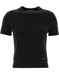 T By Alexander Wang - Charcoal Wool Sweater - Lyst