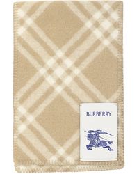 Burberry - Check Wool -sjaal - Lyst