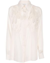 Alberta Ferretti - Cotton Shirt With Classic Collar - Lyst