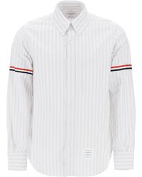 Thom Browne - Striped Oxford Shirt - Lyst