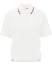 Thom Browne - Seersucker Polo Shirt - Lyst