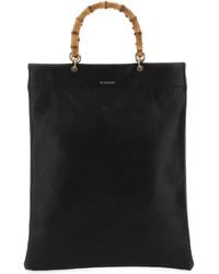 Jil Sander - Leather Medium Shopping Bag - Lyst