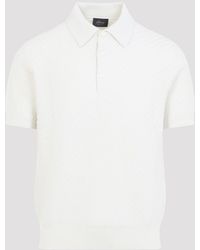 Brioni - Cotton And Silk Polo - Lyst