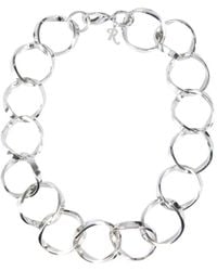 Raf Simons - Linked Rings Necklace - Lyst