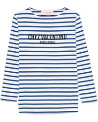 Valentino - Chez Striped T-Shirt - Lyst