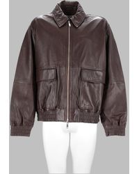 Studio Nicholson - 100% Leather Jacket - Lyst