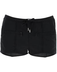 Courreges - Courres "jersey Interlock Mini Shorts - Lyst