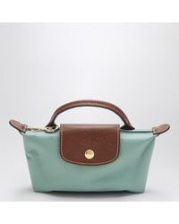 Longchamp - Le Pliage Original Celadon Clutch Bag - Lyst