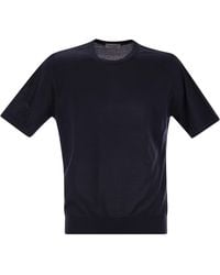 John Smedley - Kempton Cotton Crew Neck Pull - Lyst