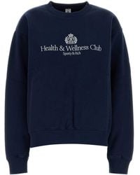 Sporty & Rich - Sporty Cotton Sweatshirt - Lyst