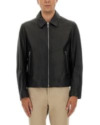 BOSS - Lederen Jas - Lyst