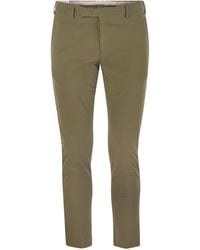 PT Torino - Dieci Stretch Cotton Trousers - Lyst