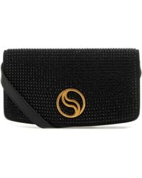 Stella McCartney - S-wave Crystal Hotfix Wallet On Strap - Lyst